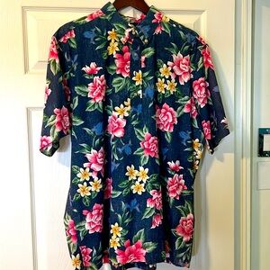 REYN SPOONER TRADITIONAL ALOHA SHIRT- XL